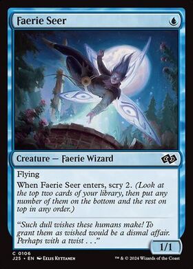 (J25)Faerie Seer(0106)/フェアリーの予見者