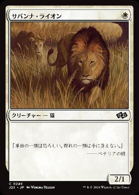 (J25)サバンナ・ライオン(0249)/SAVANNAH LIONS