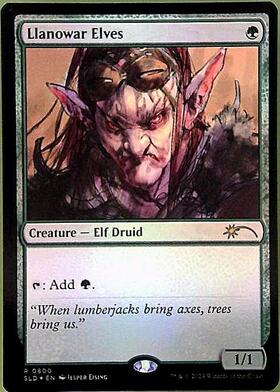 SLC)Llanowar Elves(0039)(ボーダーレス)(ハロー)(F)/ラノワールの