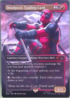 SLD)Deadpool Trading Card(7129)(☆)(旧枠)(Pool Party)(F) | (FOIL