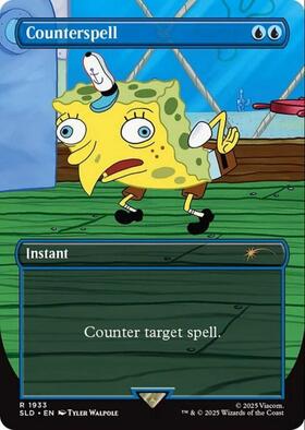 SLD)Counterspell(1933)(ボーダーレス)(SpongeBob)/対抗呪文 | 神話
