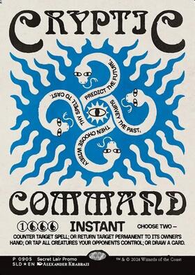 PRW)Cryptic Command(テキストレス)(F)/謎めいた命令 | (FOIL)神話レア