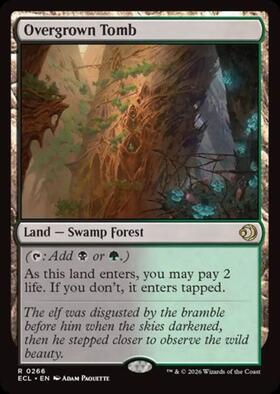 RVR)Overgrown Tomb(旧枠)(407)(F)/草むした墓 | (FOIL)神話レア・レア