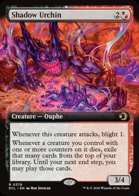 ECL)Shadow Urchin(0379)(拡張枠)(F)/影小僧 | (FOIL)神話レア・レア