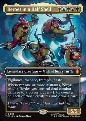 TMC)Heroes in a Half Shell(0006)(ボーダーレス)/甲羅を背負った