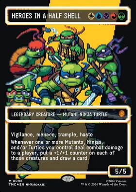 TMC)Heroes in a Half Shell(0006)(ボーダーレス)/甲羅を背負った