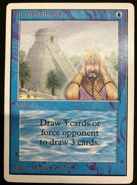 マジック：ザ・ギャザリング MTG Ancestral Recall 2ED 2ED)Ancestral Recall(MP-)(EN)/(未訳) | 未登録 | ドラゴンスター