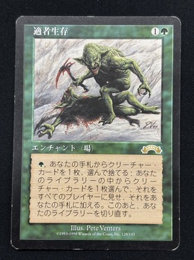 ア*生様 300円スタート　マジック・ザ・ギャザリング　適者生存　他8枚　まとめ EXO)適者生存(MP-)(JP)/SURVIVAL OF THE FITTEST | 未登録 | ドラゴン