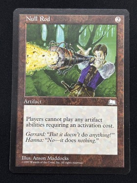 MTG 無のロッド/Null Rod 日本語版　1枚　状態悪 WTH)Null Rod(状態SP)(EN)/無のロッド | 未登録 | ドラゴンスター