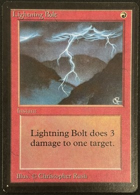 稲妻/Lightning Bolt LEB LEB)Lightning Bolt(黒枠)(MP)(EN)/稲妻 | 未登録 | ドラゴンスター