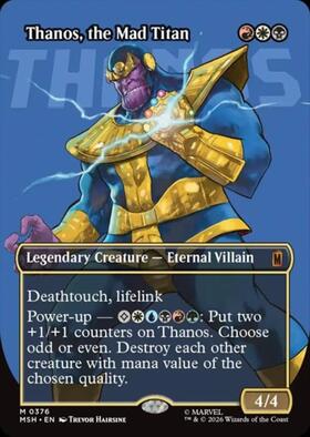 MSH)Thanos the Mad Titan(0376)(ボーダーレス)(ロゴ) | 神話レア