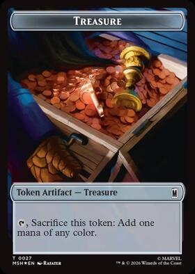 MSH)Treasure(0027)+Construct(0030)(両面)(Token)(サージ)(F)/宝物+