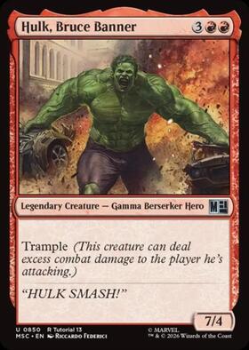 MSH)Bruce Banner(0390)(両面)(ボーダーレス)(クラシック・コミック)(F