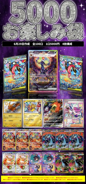 大人気！】5000円お楽しみ袋 | 未登録 | ドラゴンスター | ポケモンカード