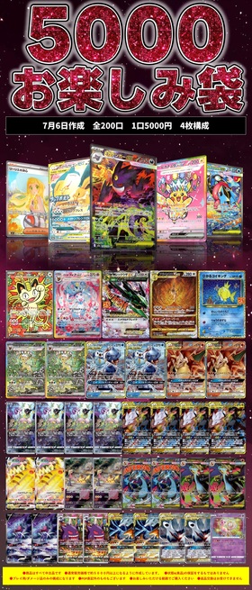 王道！】5000円お楽しみ袋 | 未登録 | ドラゴンスター | ポケモンカード